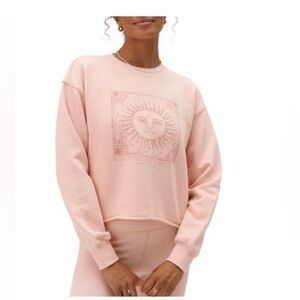 Spiritual Gangster Sunshine Mazzy Crop Sweatshirt Pullover Women’s Size Small
